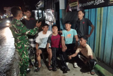 Patroli Komduk, Babinsa Koramil 405-12 Kota Lahat dan Ronda Malam Pantau Situasi Kamtibmas 