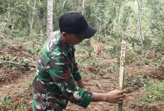 KEBUT! Akses Jalan TMMD Ke-122 Kodim Lahat Telah Diberi Patok Jarak, Ini Penampakannya