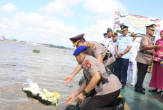 Ini Tujuan Dibalik Upacara Tabur Bunga Dilakukan Polda Sumsel