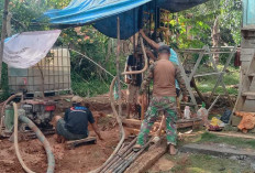 Sumur Bor TMMD ke-122 Kodim Lahat Titik Kedua Capai Kedalaman 15 Meter, Ini Kata Koordinator