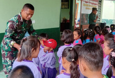 Siswa TK Main ke Makoramil 0803-16/Wonoasri, Danramil: Tumbuhkan Cinta Tanah Air Sejak Dini