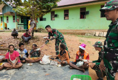 Inilah Keakraban Yang Terjalin Antara Satgas Yonif 144 Jaya Yudha Bersama Warga Perbatasan