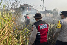Karhutla di Indralaya Nyaris Lahap Perumahan, Kapolres Ogan Ilir Ingatkan ini