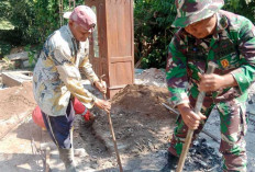 Kompak! Satgas TMMD Kodim Salatiga dan Warga Bahu-Membahu Cor Jalan