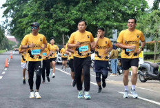 Ikut Lari Dalam Even Bhayangkara Babel Run 2024, Sosok Nomor Satu di Korem Gaya Jadi Perhatian