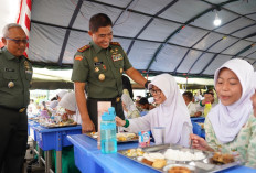 Siswa SD Kartika II-2 Makan Siang Bergizi Bersama Pangdam II Sriwijaya, Program Apa?