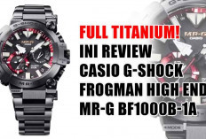 Full Titanium! Review Casio G-Shock Frogman High End MR-G BF1000B-1A, Super Illuminator dan Tahan Gucangan