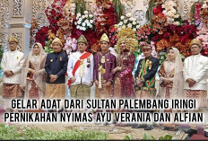 Momen Bahagia Pasangan Nyimas Ayu Verania dan Alfian Terima Gelar Adat dari Sultan Palembang Darussalam 
