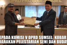 Kobar 9 Suarakan Pelestarian Seni dan Budaya, Komisi V DPRD Sumsel Beri Komentar Mencengangkan