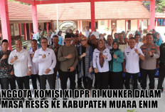 Wahyu Sanjaya Anggota Komisi XI DPR RI Reses ke Muara Enim, Wabup Sumarni Minta Dukungan Kelancaran PSN