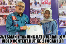 Siswinya Juarai Lomba Video Content HUT Ke-21 Ogan Ilir, Doa Kepala SMAN 1 Tanjung Batu Menyentuh Langit