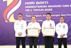 Imigrasi Palembang Sabet Penghargaan Ini di Peringatan Hari Bakti ke-1