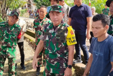Pejabat Kodim Lahat Ini Tinjau Perkembangan Rehab RTLH Milik Warga Lubuk Tampang