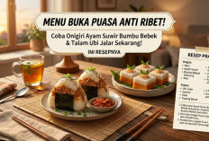 Menu Buka Puasa Anti Ribet! Coba Onigiri Ayam Suwir Bumbu Bebek dan Talam Ubi Jalar Sekarang, Ini Resepnya