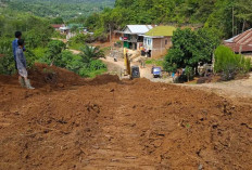 Tumpukan Tanah Akses Jalan TMMD Ke-122 Kodim Lahat Mulai Masuk Fase Perapian, Ini Buktinya