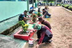 Tumbuhkan Rasa Memiliki Satuan, Danramil Purbolinggo Pimpin Langsung Pembenahan Pangkalan