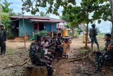 Satgas Yonif 144 Jaya Yudha Kunjungi Kampung Kanggup, Ini Tujuannya