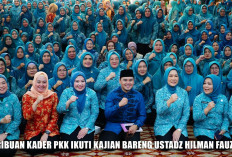 Ribuan Kader Se-Sumsel Ikut Kajian Bareng Ustadz Hilman Fauzi, ini Kata Ketua TP PKK Febrita Lustia