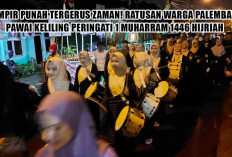 Hampir Punah Tergerus Zaman! Ratusan Warga Palembang Pawai Keliling Peringati 1 Muharram 1446 Hijriah