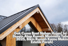 Gak Cuma Buat Nahan Hujan! Ini 8 Desain Atap Rumah Minimalis Tahun 2025, Bikin Rumah Kamu Makin Estetik Parah!