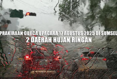 Prakiraan Cuaca Upacara 17 Agustus 2025 di Sumsel, 2 Daerah Hujan Ringan