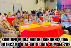 Dukung Transformasi Digital, Kominfo Muba Hadiri Rakornis dan Boothcamp Giat Satu Data Sumsel 2025