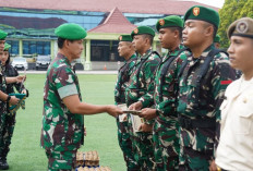 Jelang Hari Kemenangan, Prajurit Terima Bingkisan Idul Fitri dari Pangdam II Sriwijaya