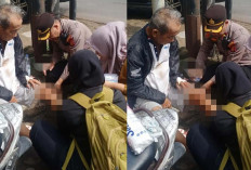 Langkah Cepat! Ini Pertolongan Dilakukan Kapolsek Sukarami Palembang Dalam Menolong Korban Laka Tunggal 
