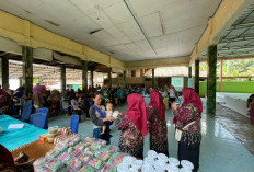 ALHAMDULILLAH! Dapat Makanan Bergizi Nih Kegiatan Sasaran Non Fisik TMMD 128 Kodim 0405 Lahat