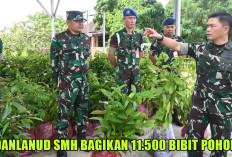 Bagikan 11.500 Bibit Pohon kepada Tiap Satker, ini Tujuan Mulia Danlanud SMH Kolonel Pnb Zulfikri