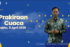 Peringatan Cuaca Sabtu 11 April 2026: Badai Petir Kencang Mengintai Wilayah Kota Palembang