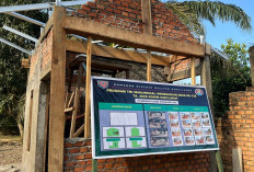 Lanjutkan Pengerjaan Sasaran Fisik TMMD ke-128 di Desa Lubuk Tampang, Begini Progres Pembangunan Poskamling