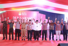 Deklarasi Damai di KPU Lahat Tanpa Dihadiri Paslon Nomor 2 dan 3, Ini Penyebabnya 