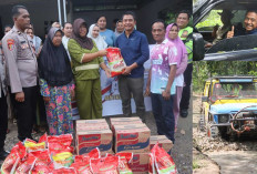 Momen Olahraga Off Road, Kapolres Ogan Ilir Gelar Bakti Sosial