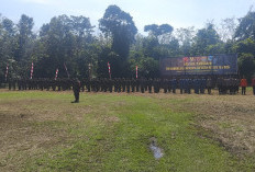 GASPOLL! Dan SSK TMMD 128 Kodim 0405/Lahat Berdiri Kokoh Dibawah Terik Sinar Matahari