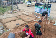 Fasilitas MCK Titik 2 di Desa Lubuk Tampang Masuk Tahap Pengerjaan Ini Oleh Satgas TMMD Kodim Lahat