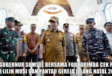 Detik-Detik Jelang Natal 2024, Pj Gubernur Sumsel Ajak Forkopimda Tinjau Pos Pengamanan dan Gereja di Palemban