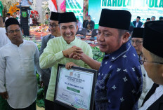 Ratu Dewa Dianugerahi Tokoh Pengayom Nahdlatul Ulama Palembang 