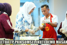 Semangat Kebersamaan di Akhir Tahun, Ketua TP PKK Sumsel Ikuti Demo Masak dan Persaudaraan Kader