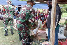 Gerak Cepat Satgas Yonif 200 Bhakti Negara Kunjungi Rumah Warga Yang Berduka di Kampung Kelila