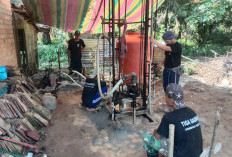 Satgas TMMD 128 Kodim 0405 Lahat Awasi Ketat Pengerjaan Sumur Bor