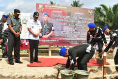 Korem 043/Gatam Wilayah Kodam II/Swj: Wadan Puspom TNI AD Letakan Batu Pertama renovasi monumen Perjuangan CPM
