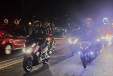 All New Vario 125 Jadi Bintang! Begini Keseruan Night Ride Astra Motor Sumsel Bersama Komunitas Honda