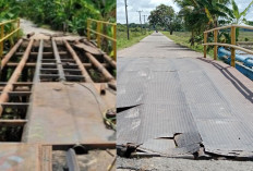 ALHAMDULILLAH, Jembatan Tanjung Sejaro Akhirnya Diperbaiki