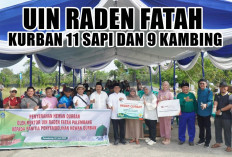 Rutin Sembelih Hewan Kurban, Rektor UIN Raden Fatah Palembang Tegaskan Bukan Sekadar Ibadah Seremonial