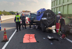 Pajero vs Dump Truck Hino, 3 Orang Meninggal Dunia di Tol Indralaya-Prabumulih