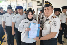 Resmi Naik Pangkat! Pegawai Rutan Baturaja Diminta Tingkatkan Profesionalisme