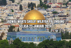 Jadwal Sholat Wilayah Palembang Hari Ini Beserta Niat, Selasa 23 Januari 2024, Waktu Maghrib 18.24 WIB