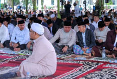 Salat Idulfitri di Masjid Agung: Nilai Ramadan Jadi Semangat Membangun Palembang