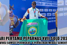 Gaspol Hari Pertama Peparnas XVII Solo 2024, Sumsel Duduki Peringkat 6 Perolehan Medali Sementara